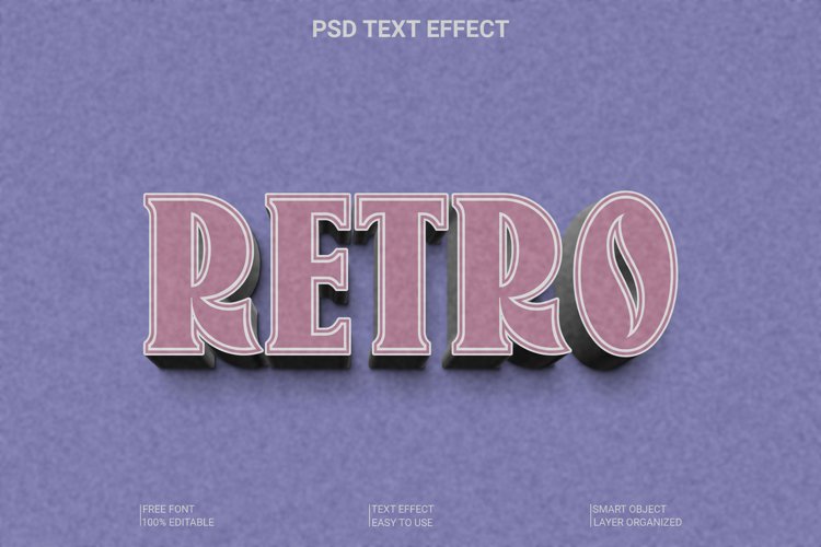 Retro Text Effect Image 4