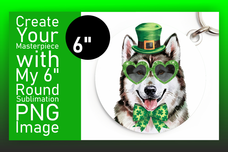 Creative Circle Design Keychain Template , St Patrick