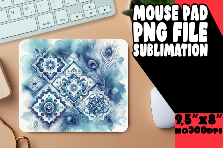 Sweet Mouse Pad Design Sublimation, Watercolor Patter