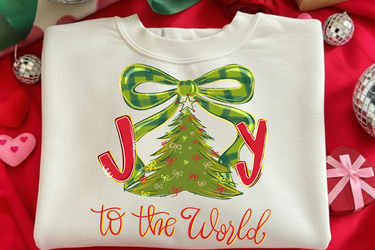 Joy To The World Png, Christmas Coquette PNG, Christmas Png