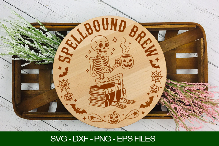 Spellbound brew Cutting Board SVG