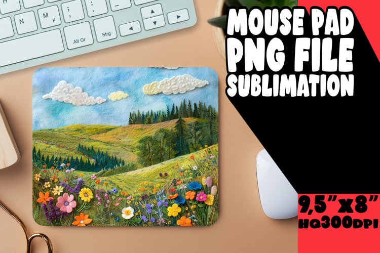 Mesmerizing 3D Landscape for Mouse Pad example image 1