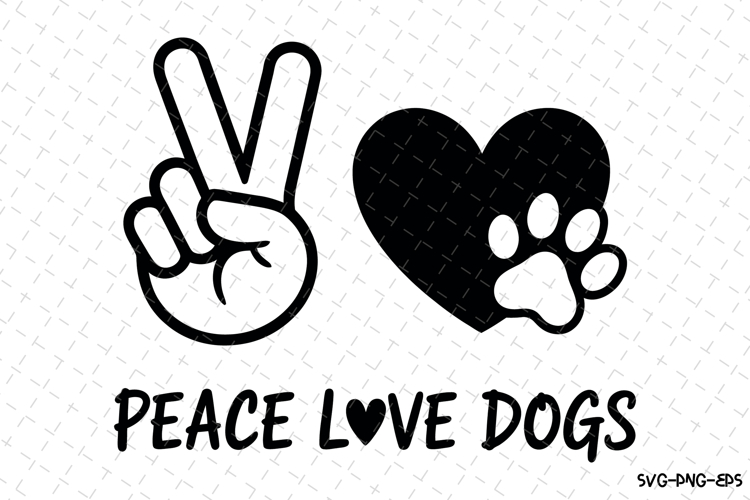 Peace Love Dogs Svg Image 4