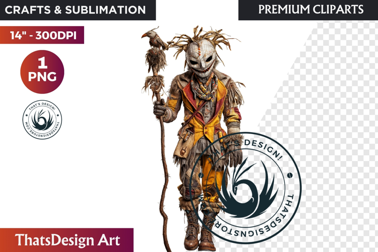 Fantasy Autumn Guardian - Epic Fall Character Clipart PNG