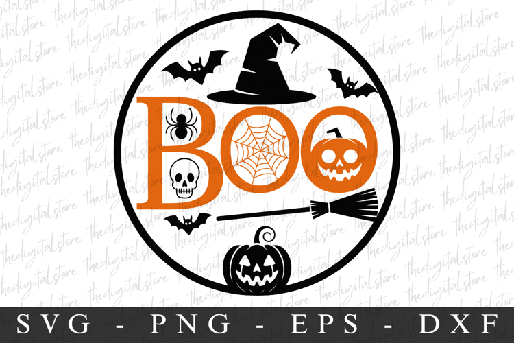 4 Halloween Boo PNG | Spooky Season Png