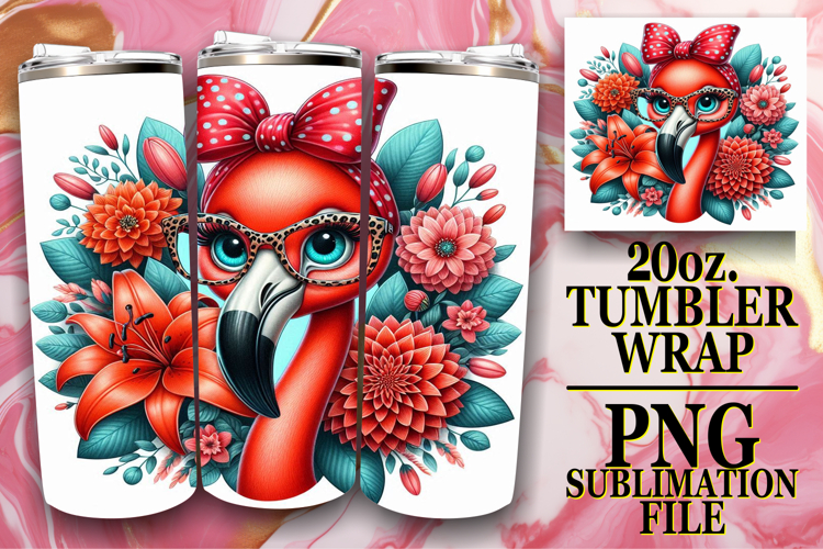Lively Sublimation 20oz tumbler wrap, Cute Animals