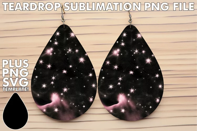 Cosmic Beauty: Sublimation Star Pattern Delights