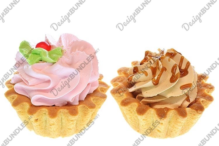 Stock Photo - Tartlet cake with cream