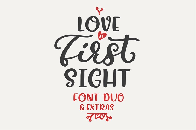 Love At First Sight Font Duo & Extras example image 1