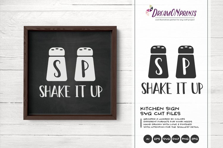Shake it Up SVG - Salt and Pepper SVG - Kitchen SVG example image 1