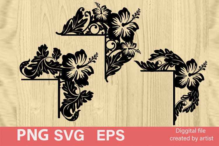 corners svg, corners for doors svg, flowers corners , bundle