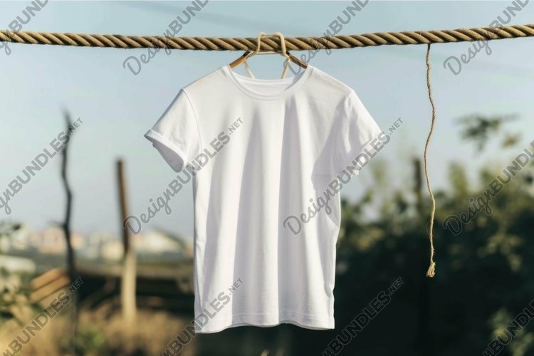 White Tshirt Mockup Image 8