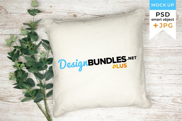 Pillow Mockup | Cushion Mockup in JPG and PSD smart object