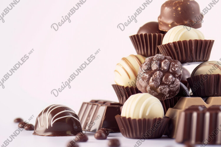 Assorted Chocolates Background Wallpaper example image 1