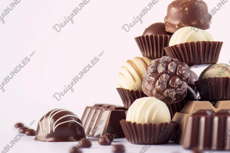 Assorted Chocolates Background Wallpaper