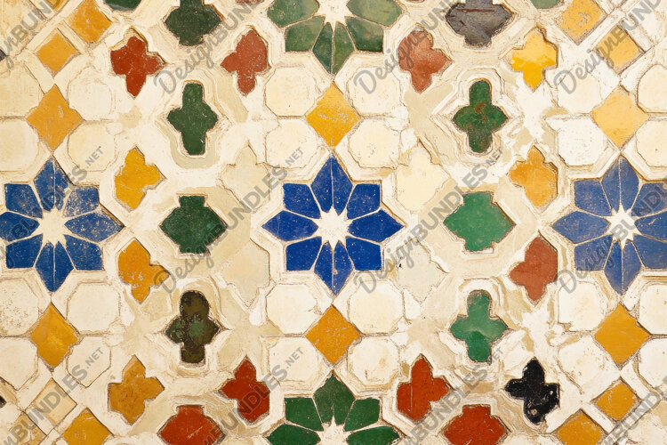 Moroccan Tiles Background Wallpaper example image 1