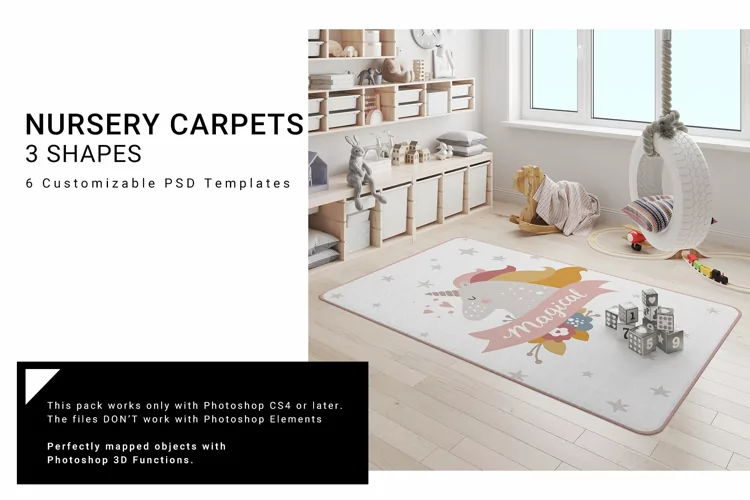 3 Types of Carpets - Kids Room Set