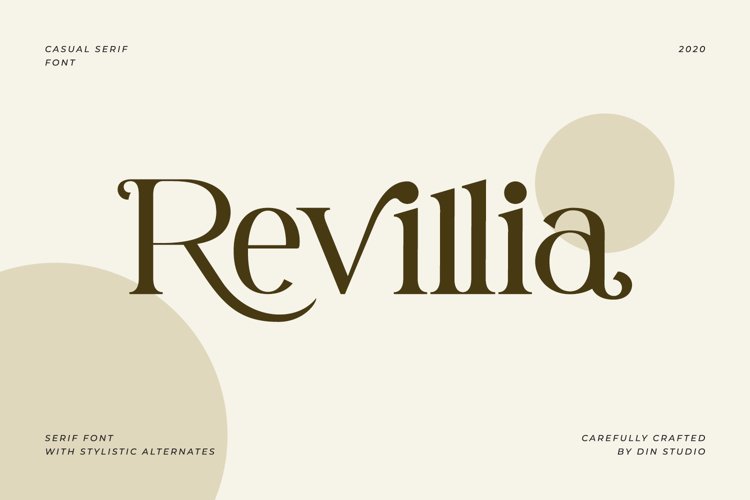 Revillia-Casual Serif Font example image 1
