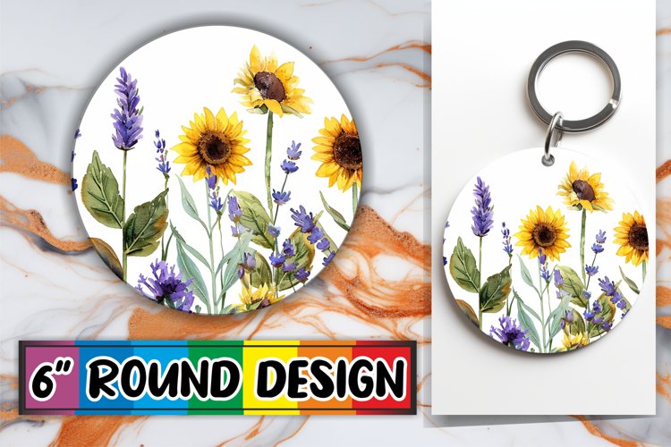 Springtime Bliss - Circle Sublimate Joy Round example image 1