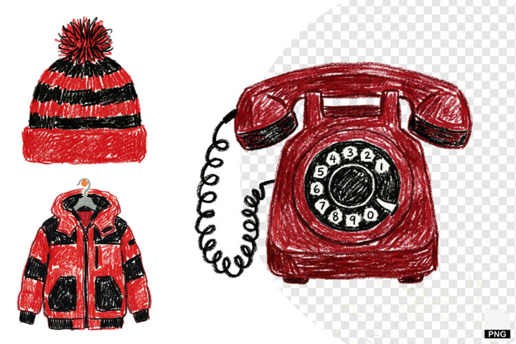 Winter Coquette Elements Clipart example image 1