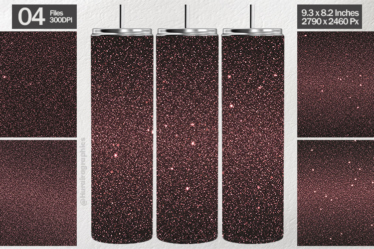 Rose Gold Glitter Tumbler Wrap| Tumbler Sublimation