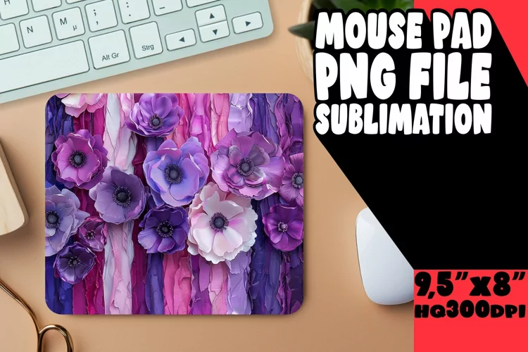 Fashionable Blossom Desk Pad - Elegant Desk Upgrade