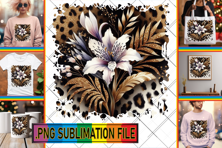 Joyful TSHIRT Art Sublimation, Leopard Prints