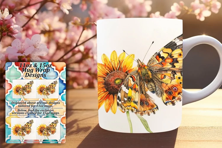 Blooming Butterfly: Spring Mug Selection - 11oz & 15oz