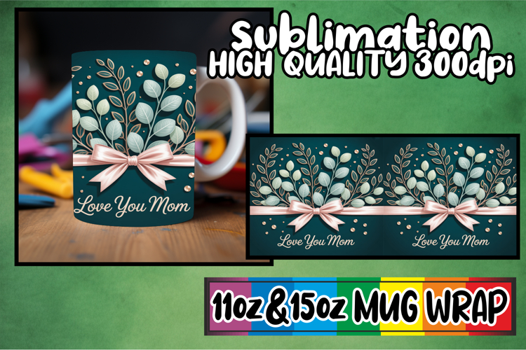 Enchanted reflections 11oz 15oz sublimation wrap, Mothers D