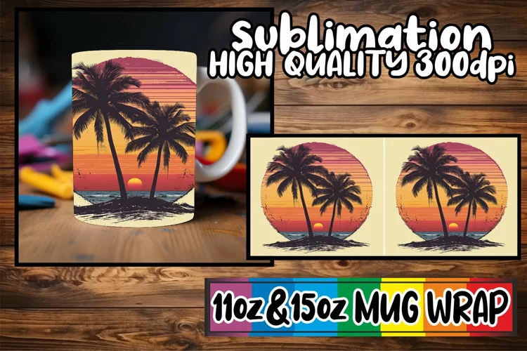 Spring Floral Nostalgia: Mug Wrap Sublimation