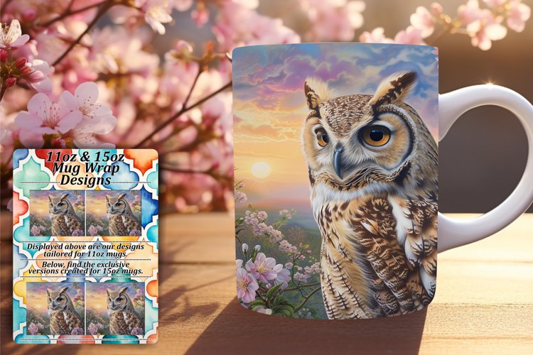 Whimsical Birdy Owl Wrap Sublimation