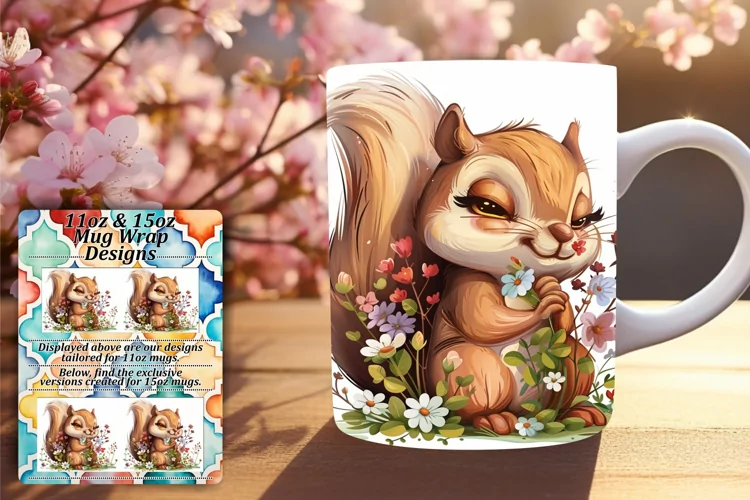 Charming Critter Mug Wrap 15oz