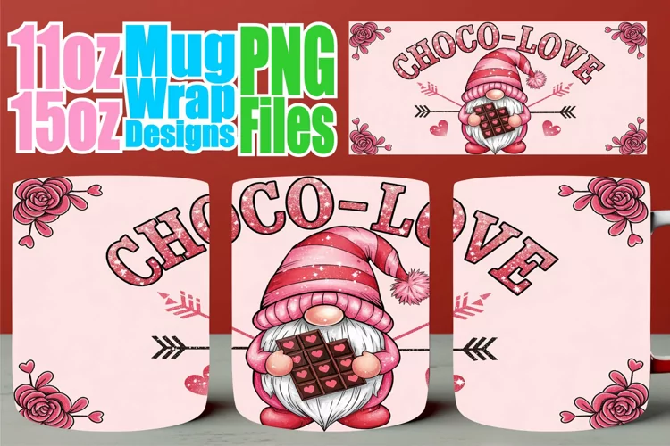 Splendid views 11oz 15oz mug wrap, Valentines