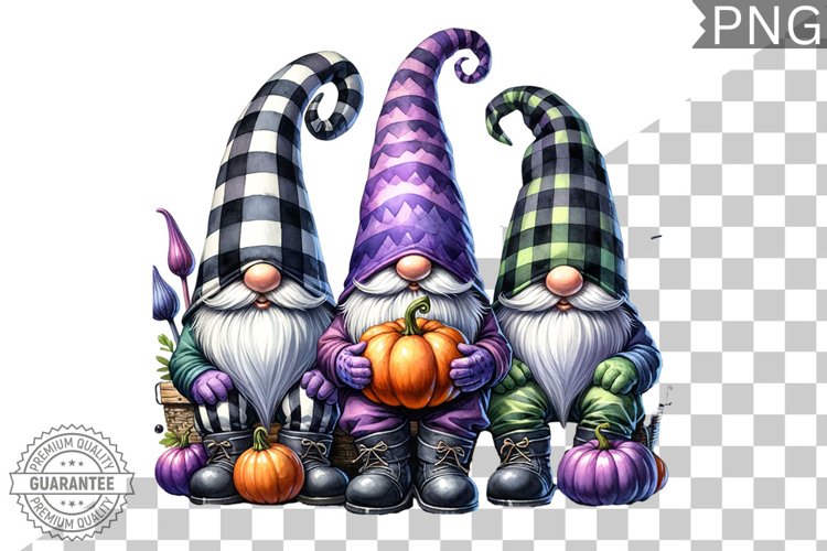 Halloween Kitchen Gnome Sublimation - Clipart PNG Design