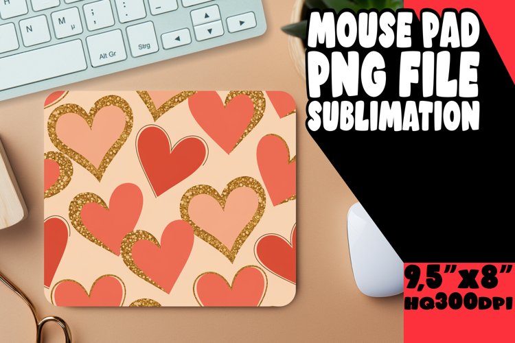Blissful Mouse Pad Design Ideas, Heart