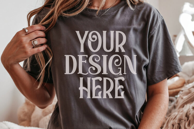 Pepper Comfort Colors 1717 Christmas Mockup, CC 1717Comfort example image 1
