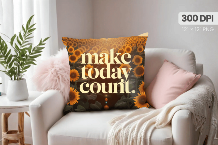 Inspirational Quotes Pillow PNG Motivational PNG Sublimation
