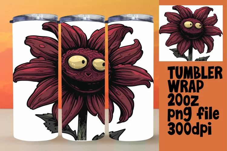 Whimsical Blossom Bonanza: 20oz Tumbler Art