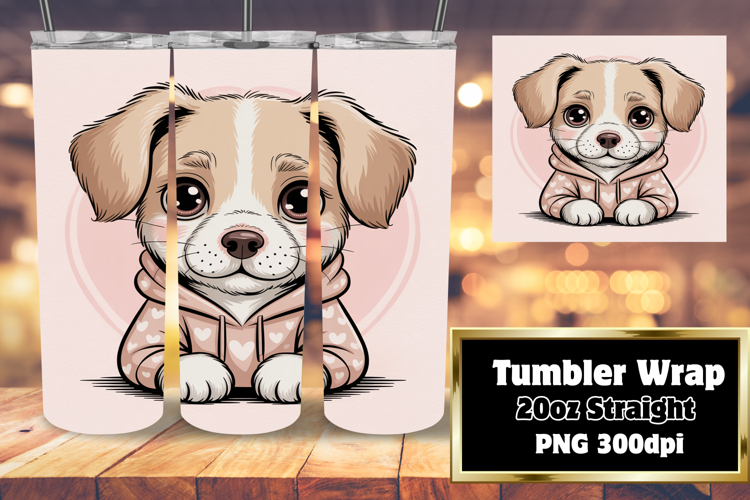 20oz Tumbler Design for Sublimation , Valenines Animals