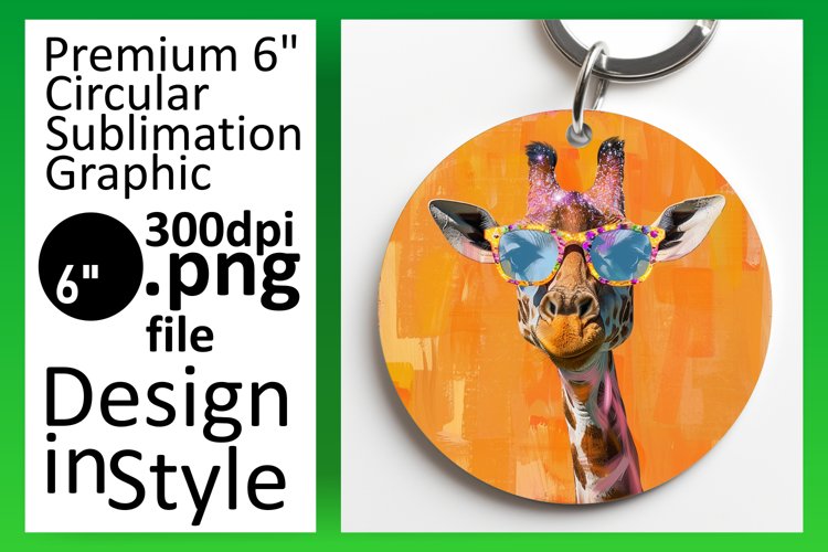Giraffe Round Design Designs - Spring Style