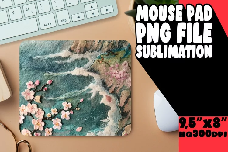 Vibrant 3D Summer Mouse Pad Sublimation