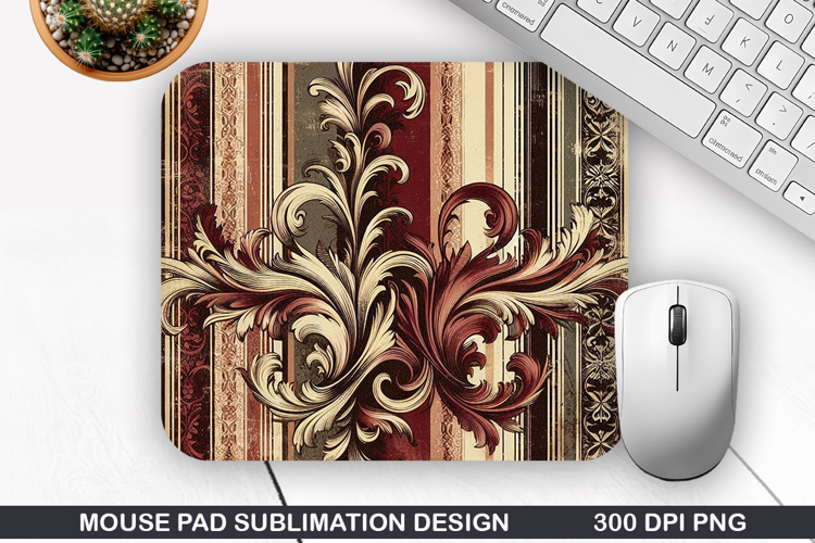 Vintage Mouse Pad Sublimation PNG Design - Mouse Pad PNG