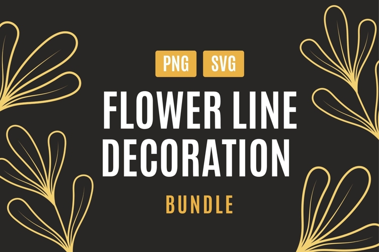 Floral Line Decoration Set 01