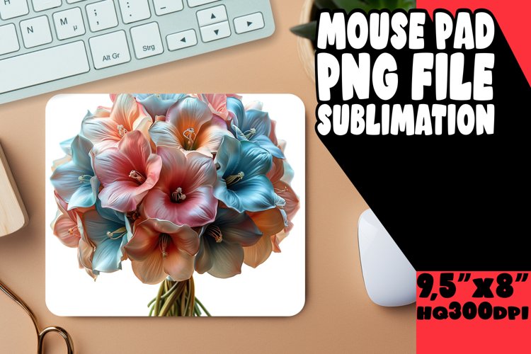 Elegant 3D Flower Mouse Pad: Chic Edition