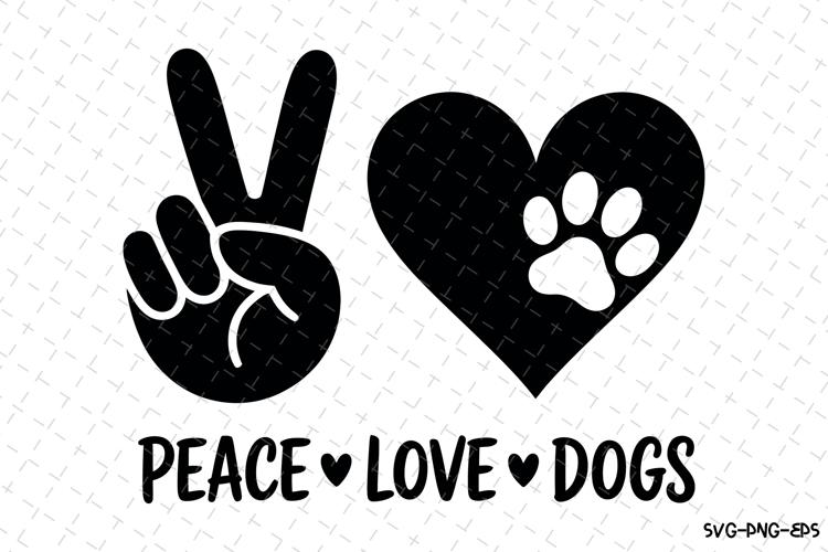 Peace Love Dogs Svg Image 3
