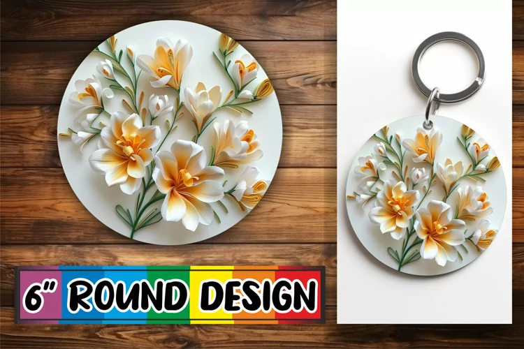 Chic 3D Petal Sublimation Accessories
