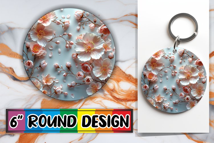 Landscape Circle Keychain Variety example image 1