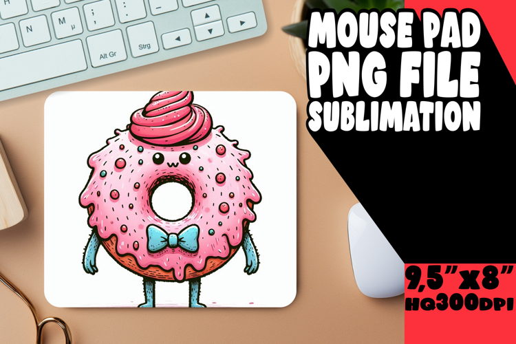 Radiant Mouse Mat Sublimation PNG, Monster