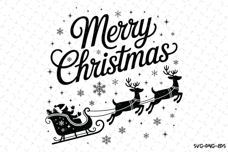 Christmas Silhouette Svg Image 3