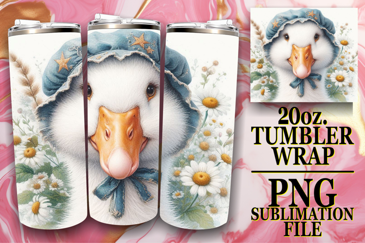 Cheerful Reflections 20oz tumbler wrap, Goose